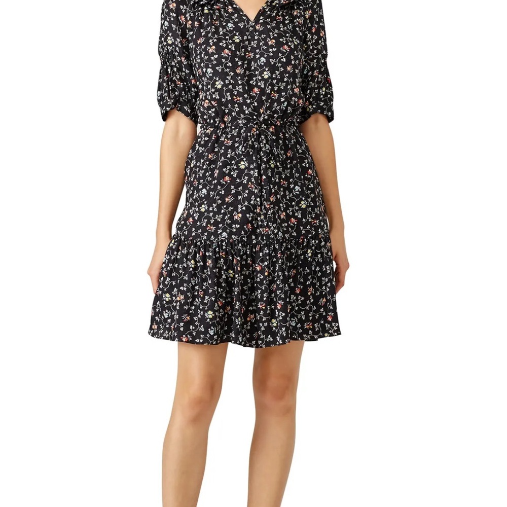 Rebecca Taylor Vine Puff Sleeve Mini Dress. Size 2